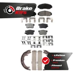 Front Rear Ceramic Brake Pads And Parking Shoes Kit For 1999-2008 Acura Tl Base. Fixed Price $81.44.