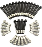 Elgin Cylinder Head Bolt Set EHC-99S; Hex Black Steel For Sbc. Fixed Price $47.74.
