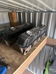 Small Block Dodge Large Valve Heads Set Of Casting Number 4027596. Fixed Price $550.00.