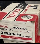 Box Of 10 Nos Toyota Spark Plugs Denso J16AR-U11 90919-01113 22RE 4AFE. Fixed Price $75.00.