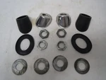Alfa Romeo 1966-69 Duetto Windshield Wiper Spindle Stainless Covers + Hardware. Fixed Price $125.00.