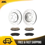 Front Drilled Slotted Rotors Pads Kit For 2013-2015 Honda Crosstour All Engines. Fixed Price $96.89.