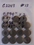 Jaguar Valve Adjusting Shims Part Number C2243 For XJ6, XJ12 4.2, 5.3 Engine. Fixed Price $65.00.